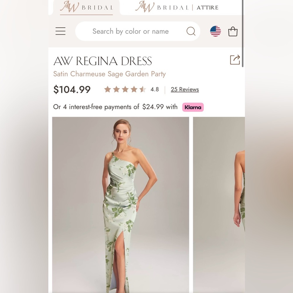 AW Regina dress sage garden party
